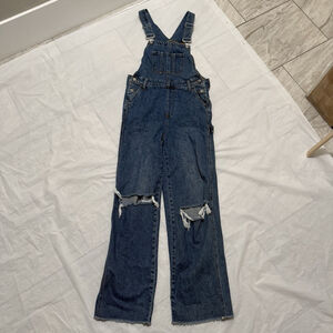 Pacsun Denim Workwear Overalls Women’s XS Distressed